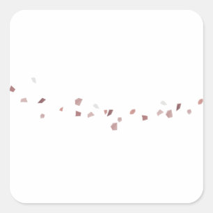 Abstrakte Steine - Fliesen-Aufkleber Quadratischer Aufkleber