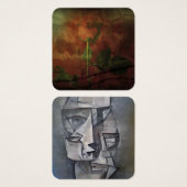 Abstrakte Steinfigur (Vorne & Hinten)