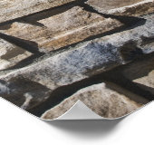 Abstrakte Steinmauer Poster (Ecke)