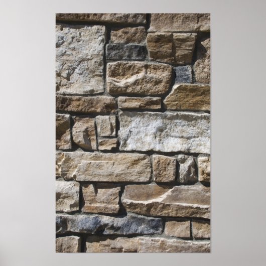 Abstrakte Steinmauer Poster (Vorne)