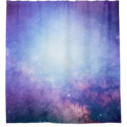 Abstrakte Sterne des Universums Duschvorhang (Vorderseite)