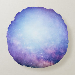 Abstrakte Sterne des Universums Rundes Kissen