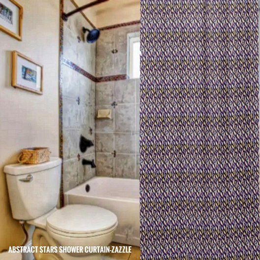 Abstrakte Sterne Duschvorhang