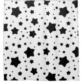 Abstrakte Sterne Duschvorhang (Vorderseite)