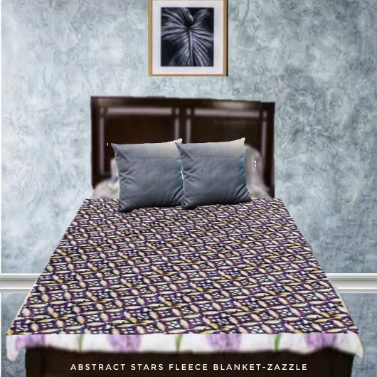 Abstrakte Sterne Fleecedecke
