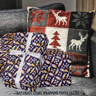 Abstrakte Sterne Geschenkpapier