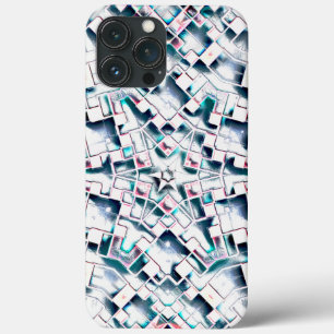 Abstrakte Sterne in undurchsichtigem Glasfliesen-K Case-Mate iPhone Hülle