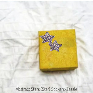 Abstrakte Sterne Stern-Aufkleber