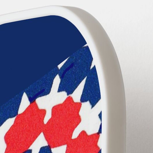 abstrakte Sterne und x gedruckt Pickleball Schläger (Linke Seite)