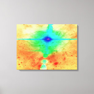 Abstrakte Sternenexplosion überzogene Canvas druck Leinwanddruck