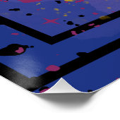 Abstrakte Sternenhimmel Poster (Ecke)