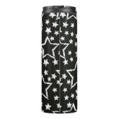 abstrakte Sternenmuster. Grunge urban back Thermosbecher (Rückseite)
