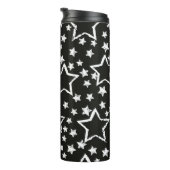 abstrakte Sternenmuster. Grunge urban back Thermosbecher (Nach rechts gedreht)
