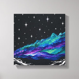 Abstrakte Sternennacht-Galaxie-Leinwand-Wandkunst Leinwanddruck