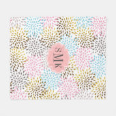 Abstrakte Sternexplosion Fleecedecke (Vorderseite (Horizontal))