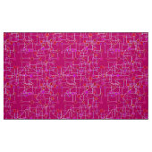 Abstrakte Sternkonstellation, tiefes Fuchsienrosa Stoff (Fat Quarter (45,7 x 55,9 cm))