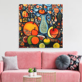 Abstrakte Stillleben Leinwand Kunst (Insitu (Wohnzimmer))