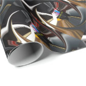 Abstrakte Stillleben Tee Tasse Büro Stationäre Kun Geschenkpapier (Rolleneckpunkt)