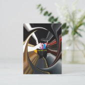 Abstrakte Stillleben Tee Tasse Büro Stationäre Kun Postkarte (Stehend Vorderseite)