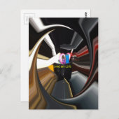 Abstrakte Stillleben Tee Tasse Büro Stationäre Kun Postkarte (Vorne/Hinten)