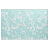 Abstrakte Stoffe aus Aqua Blue und White Circles (Yard (91,4 cm))