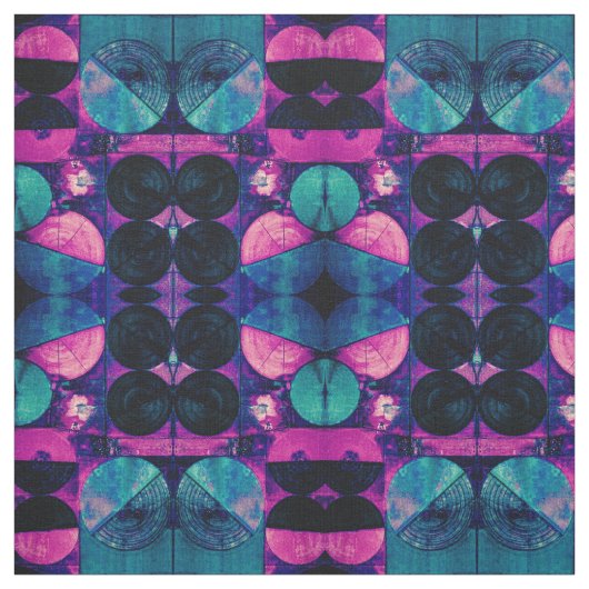 Abstrakte Stoffe in Rosa und Blau 369 (Muster)