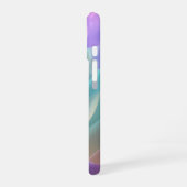 Abstrakte Stofftextur in Pastellfarben iPhone 16 Hülle (Linke Seite)