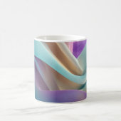 Abstrakte Stofftextur in Pastellfarben Kaffeetasse (Mittel)