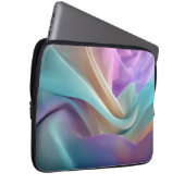 Abstrakte Stofftextur in Pastellfarben Laptopschutzhülle (Vorne Rechts)