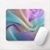 Abstrakte Stofftextur in Pastellfarben Mousepad (Mit Mouse)