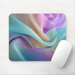 Abstrakte Stofftextur in Pastellfarben Mousepad