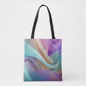 Abstrakte Stofftextur in Pastellfarben Tasche (Vorderseite)