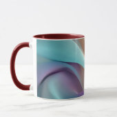 Abstrakte Stofftextur in Pastellfarben Tasse (Links)