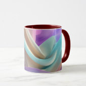 Abstrakte Stofftextur in Pastellfarben Tasse (VorderseiteRechts)