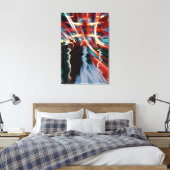 Abstrakte Storm Art Wrapped Canvas Leinwanddruck (Insitu (Schlafzimmer))