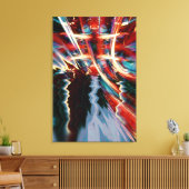 Abstrakte Storm Art Wrapped Canvas Leinwanddruck (Insitu (Wohnzimmer))