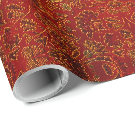 Abstrakte strahlend schöne, edgy gelbe Proben Geschenkpapier (Rolleneckpunkt)