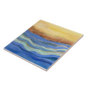 Abstrakte Strand-Keramik-Fliese Fliese (Seite)