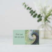 Abstrakte Strand-Wellen-feine Kunst-Malerei Visitenkarte (Stehend Vorderseite)