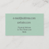 Abstrakte Strand-Wellen-feine Kunst-Malerei Visitenkarte (Rückseite)