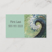 Abstrakte Strand-Wellen-feine Kunst-Malerei Visitenkarte (Vorderseite)
