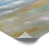 Abstrakte Strandkastenmalerei Art Print Poster (Ecke)