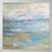 Abstrakte Strandkastenmalerei Art Print Poster (Vorne)