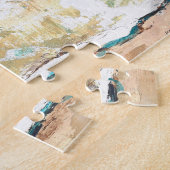 Abstrakte Strandküsten-Ufer-Kunstwerke Puzzle (Seite)