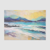 Abstrakte Strandlandschaft Berge Seidenpapier (Vorderseite)