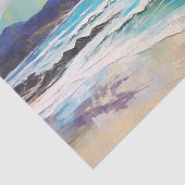 Abstrakte Strandlandschaft Berge Seidenpapier (Ausschnitt)