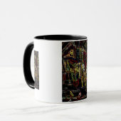 abstrakte Strandstadt Tasse (Vorderseite Links)
