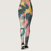 Abstrakte Straßenkunst Leggings (Rückseite)