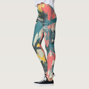 Abstrakte Straßenkunst Leggings