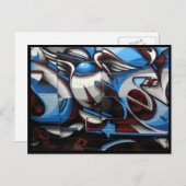 abstrakte Straßenkunst Postkarte (Vorne/Hinten)